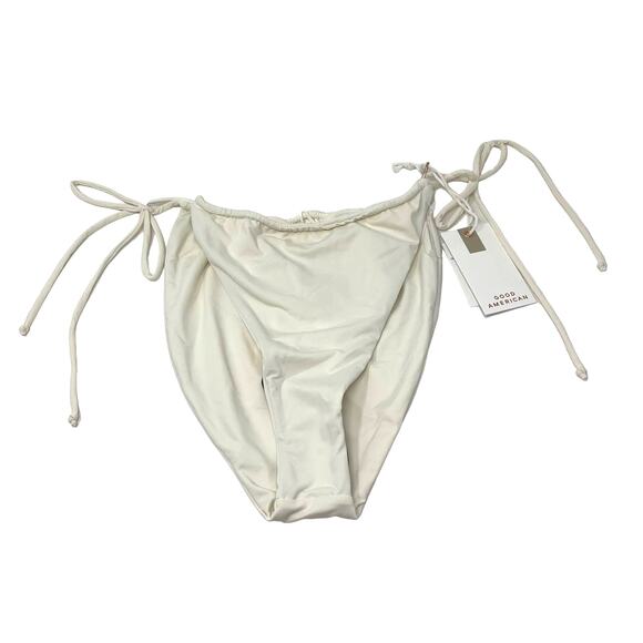 Good American Tiny Ties Swim Bottom Ivory Size 4 - Picture 1 of 9